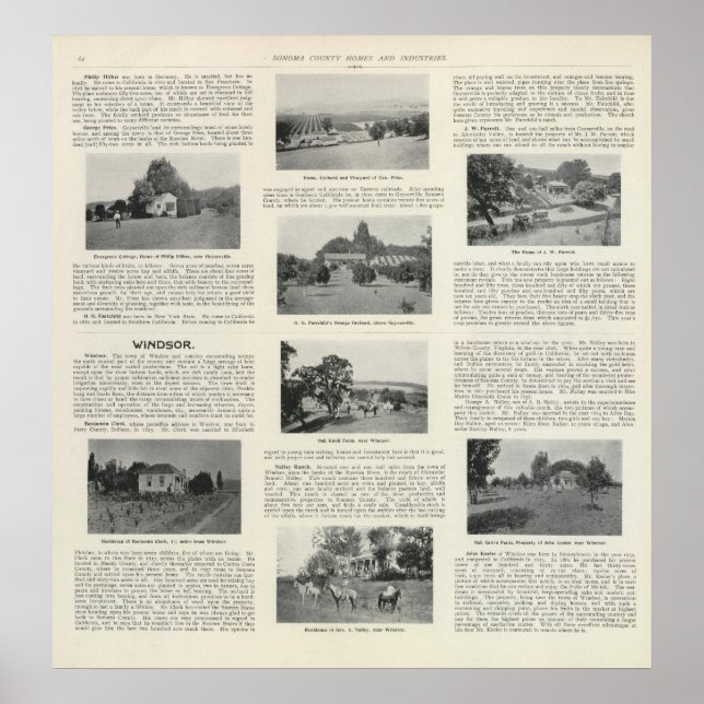 Windsor, Kalifornien Poster (Vorne)
