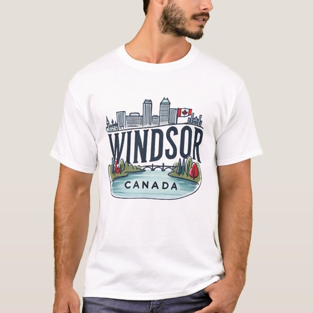 Windsor Ontario Kanada T-Shirt (Vorderseite)