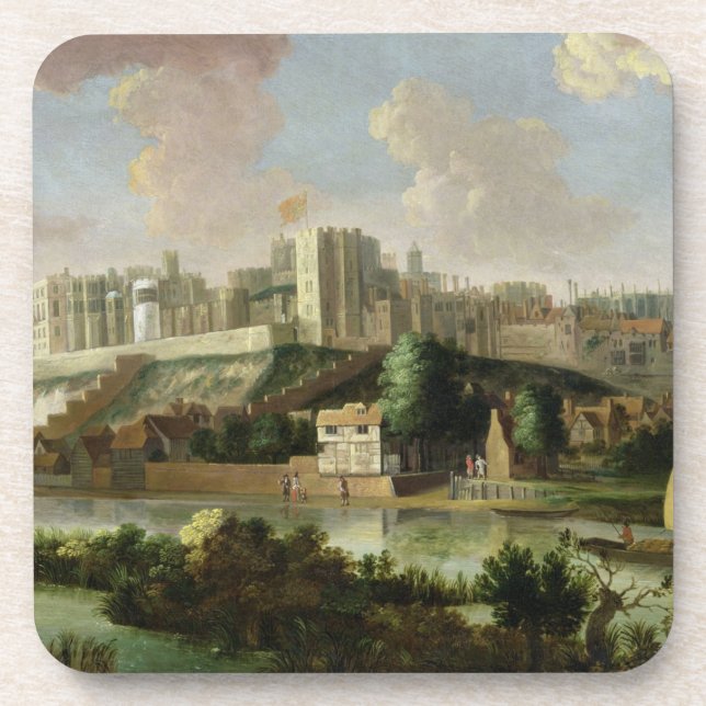 Windsor Schloss gesehen von der Themse, c.1700 (Öl Getränkeuntersetzer (Vorderseite)