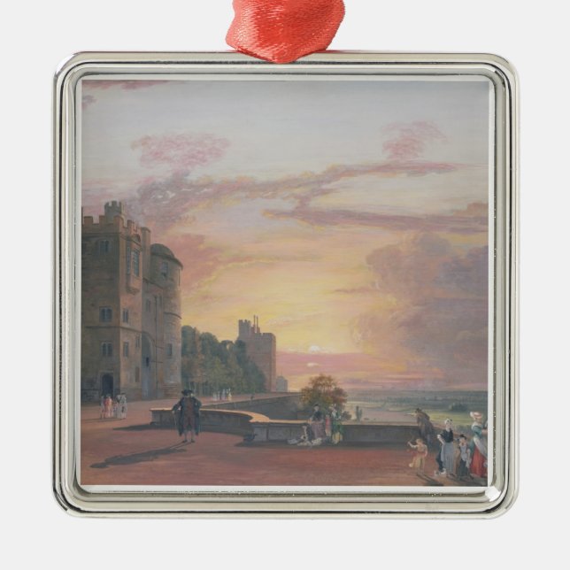 Windsor Schloss: Nordterrasse, die Sonnen West Silbernes Ornament (Vorne)