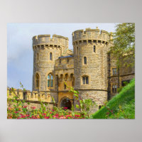 Windsor-Schloss zur Frühjahrszeit