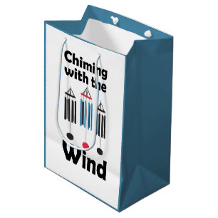 Windspiel-Design, das mit dem Wind Musik erklingt  Mittlere Geschenktüte
