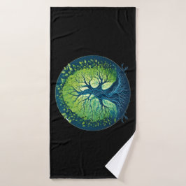 Windspieße: Die Essenz des Baumes Badhandtuch Set