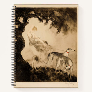 Windstoß von Louis Icart Notizbuch