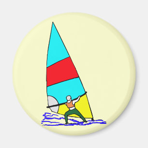 Windsurf Vivid Colors Magnet