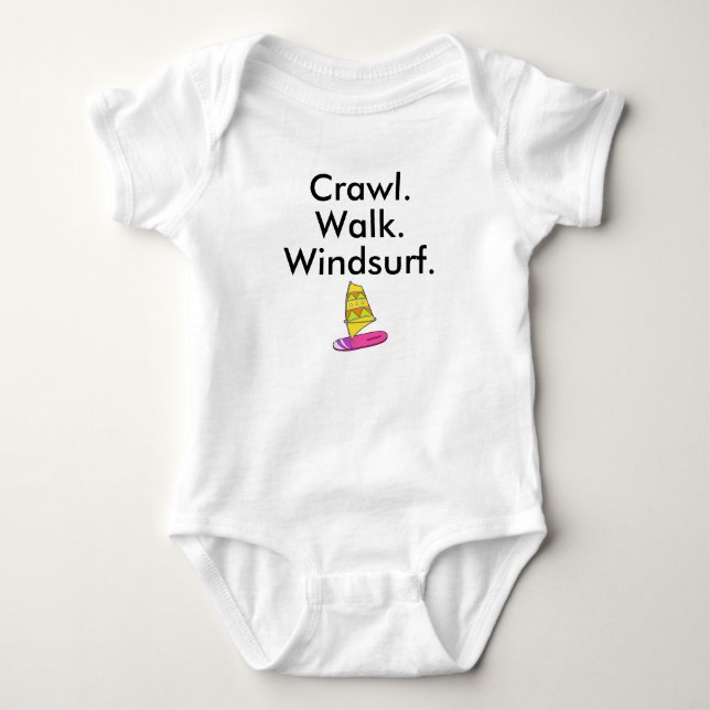 Windsurfen Baby-Body Baby Strampler (Vorderseite)