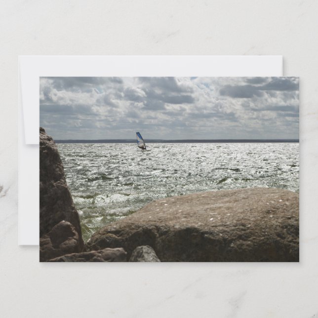 Windsurfen - Einladung (Vorderseite)