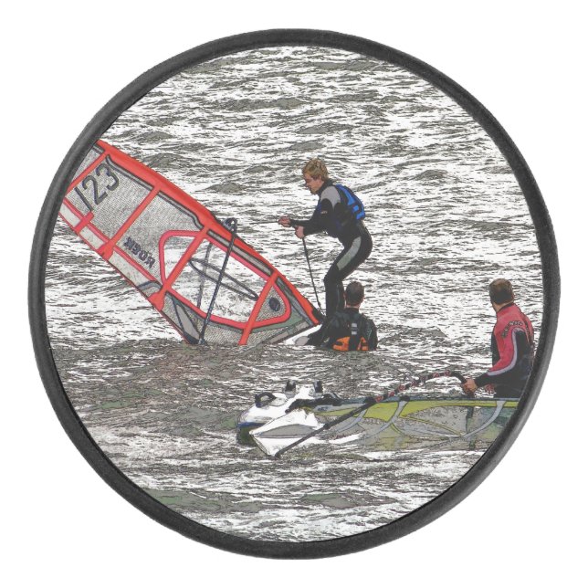 WINDSURFEN EISHOCKEY PUCK (Vorderseite)