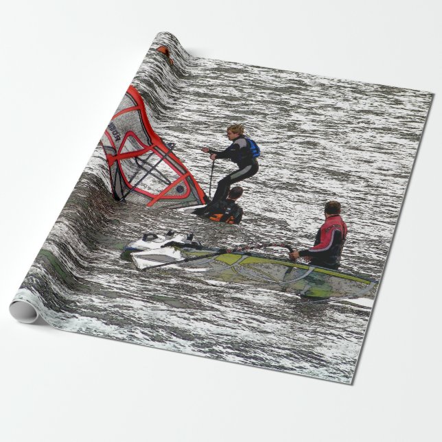 WINDSURFEN GESCHENKPAPIER (Ungerollt)
