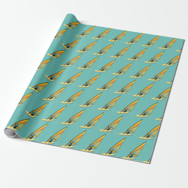 Windsurfen Geschenkpapier (Ungerollt)