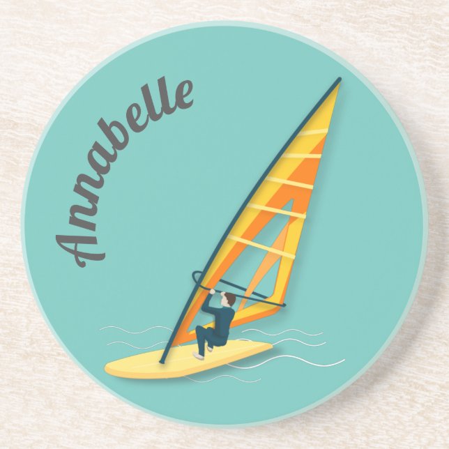 Windsurfen Getränkeuntersetzer (Vorne)