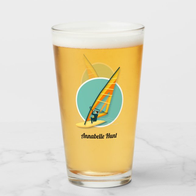 Windsurfen Glas (Vorne (Gefüllt))