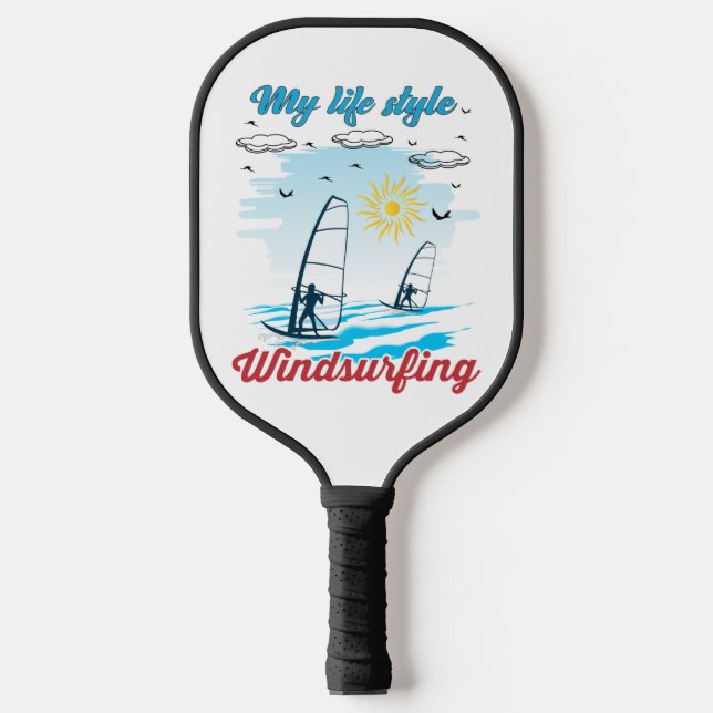Windsurfen ist mein Lebensstil Pickleball Schläger (Vorderseite)