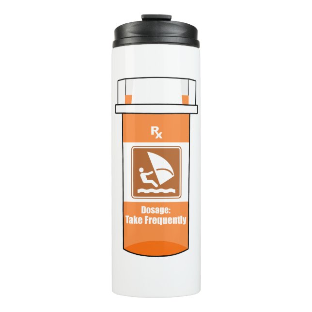 Windsurfen ist mein Medikament Thermosbecher (Vorderseite)