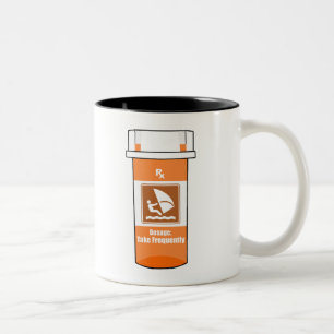 Windsurfen ist meine Droge Zweifarbige Tasse