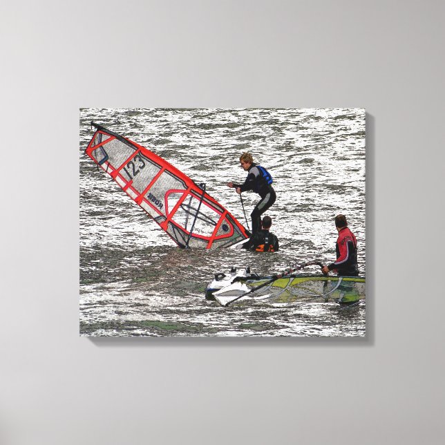 WINDSURFEN LEINWANDDRUCK (Vorderseite)