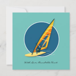 Windsurfen Mitteilungskarte