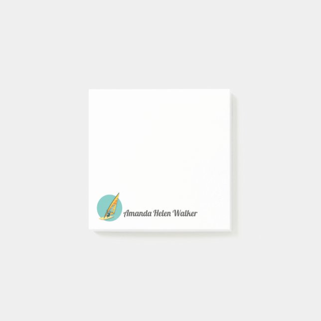 Windsurfen Post-it Klebezettel (Vorderseite)