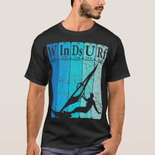 Windsurfen Regelmäßige Tischelemente Windsurfunter T-Shirt