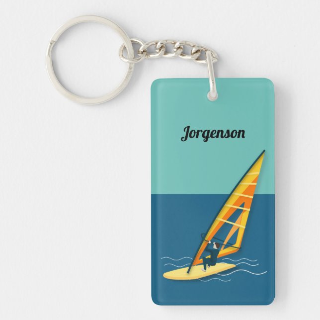 Windsurfen Schlüsselanhänger (Vorderseite)