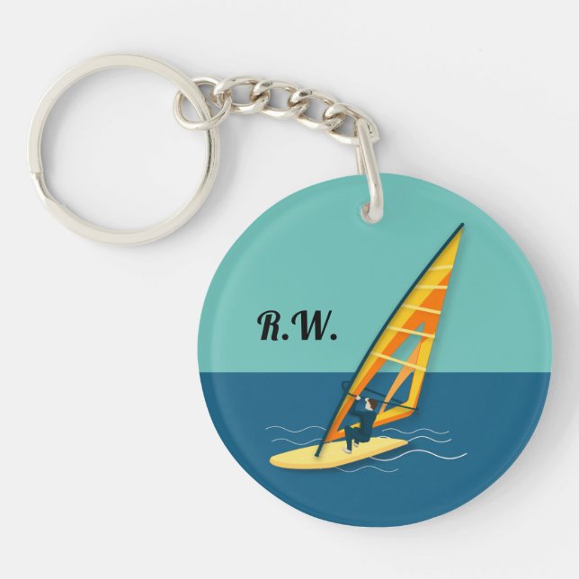 Windsurfen Schlüsselanhänger (Vorderseite)