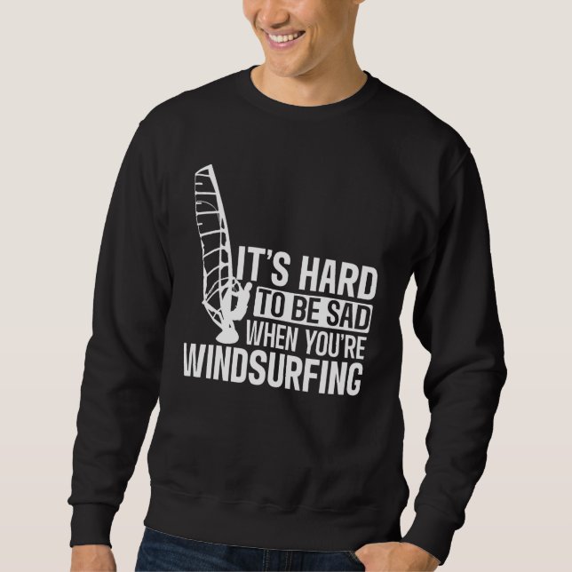 Windsurfen Surfboard Wassersport Sweatshirt (Vorderseite)