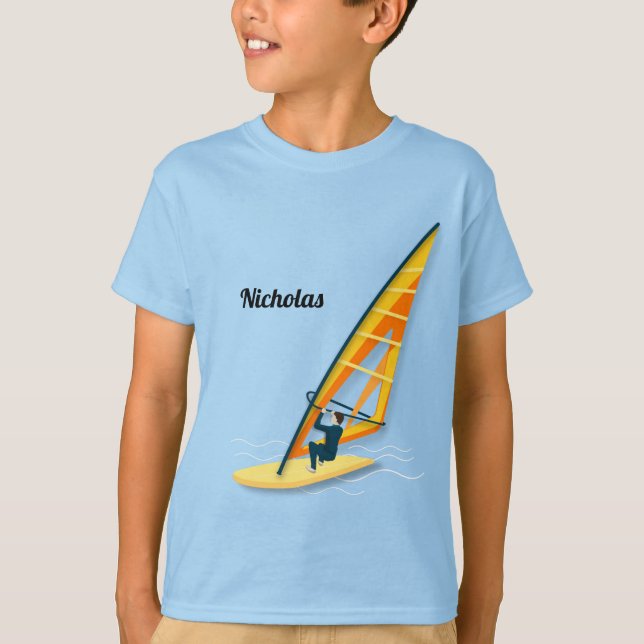 Windsurfen T-Shirt (Vorderseite)