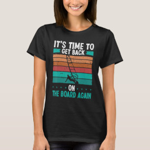 Windsurfen Vintages Sitzungsporboard Retro Windsur T-Shirt