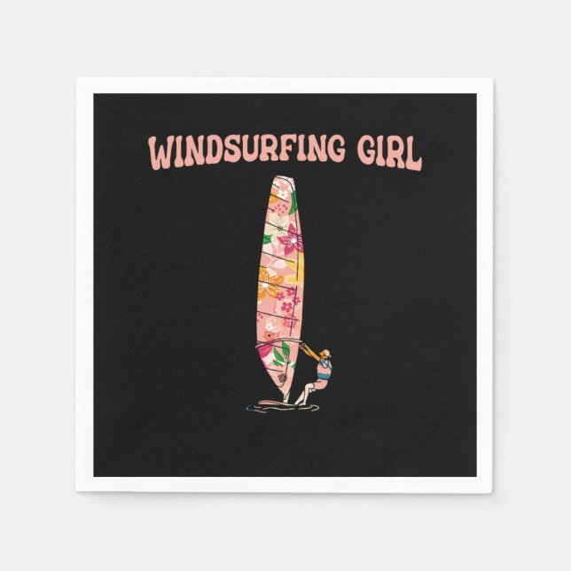 Windsurfen Windsurfen Windsurfen Serviette (Vorderseite)