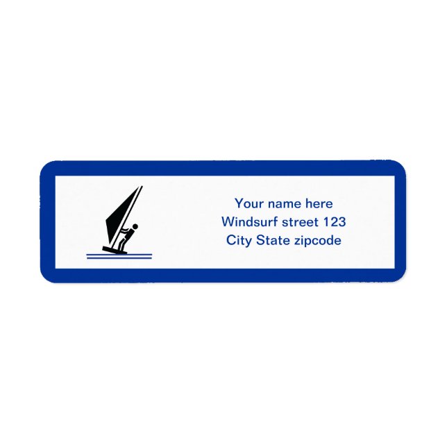 Windsurfer an Bord schwarz, blau Windsurfeigens (Vorne)