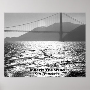 Windsurfer auf der San Francisco Bay Poster