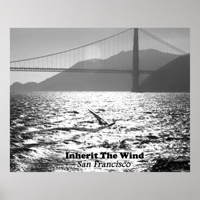 Windsurfer auf der San Francisco Bay Poster (Vorne)