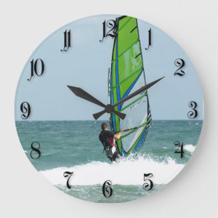Windsurfer Große Wanduhr