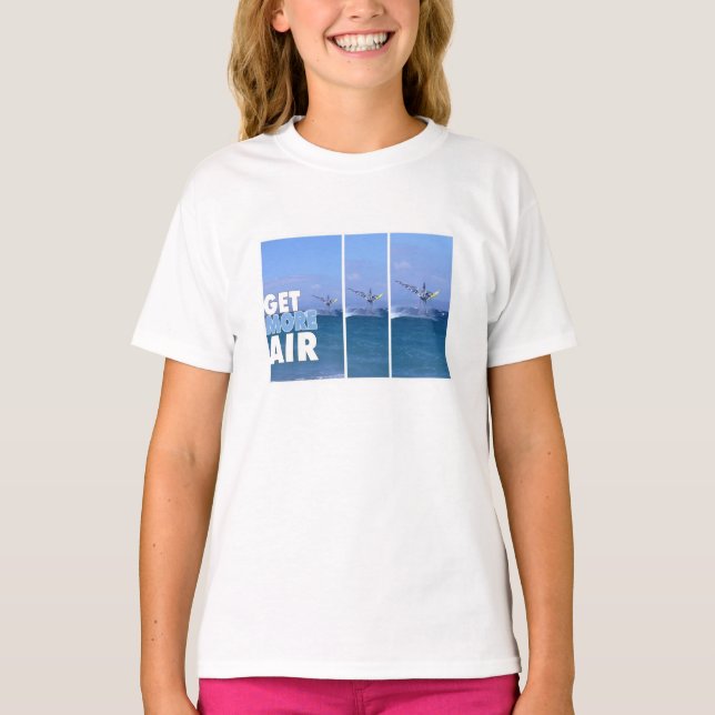 Windsurfer im Luft-T - Shirt (Vorderseite)