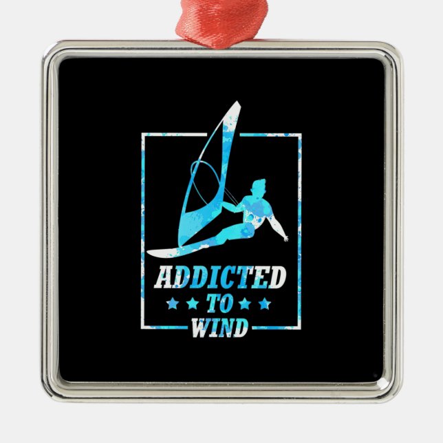 Windsurfer Ornament Aus Metall (Vorne)