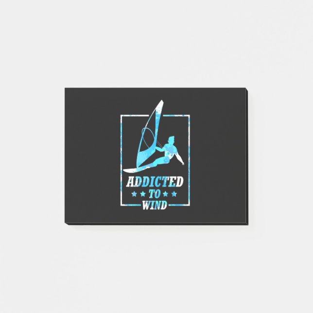 Windsurfer Post-it Klebezettel (Vorderseite)