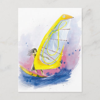 Windsurfer Postkarte