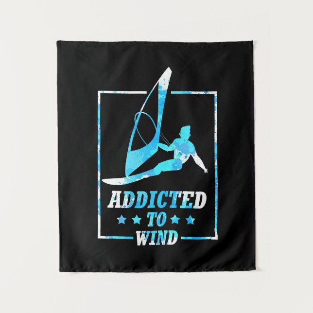 Windsurfer Wandteppich (Vorderseite)
