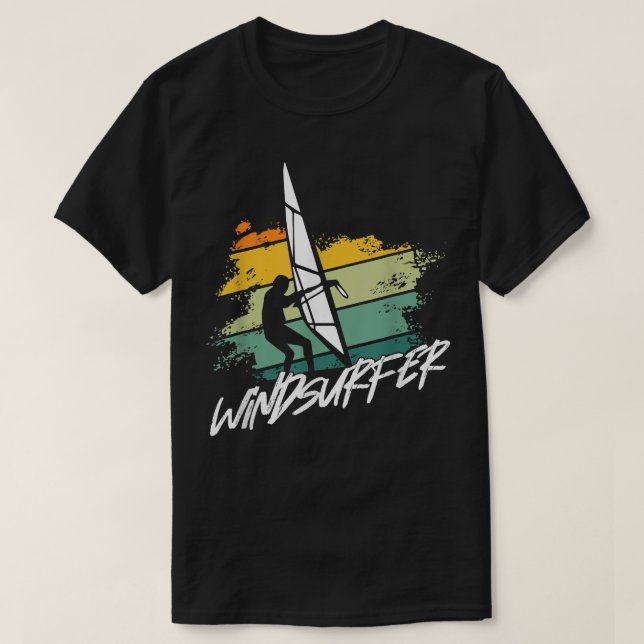 Windsurfer Wave Ocean Windsurfing Sailboarding Sur T-Shirt (Design vorne)