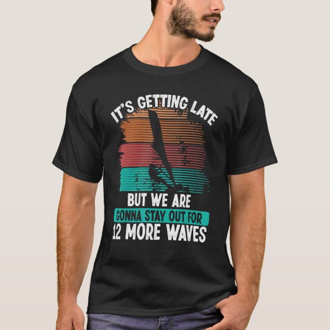 Windsurfing-Board 12 weitere Wellen Wind Windsurfe T-Shirt (Vorderseite)