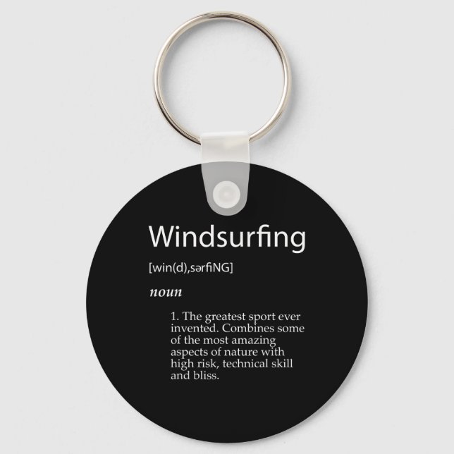 Windsurfing-Definition beste Windsurf-Ausrüstung Schlüsselanhänger (Vorderseite)