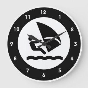 Windsurfing Design Wall Clock Große Wanduhr