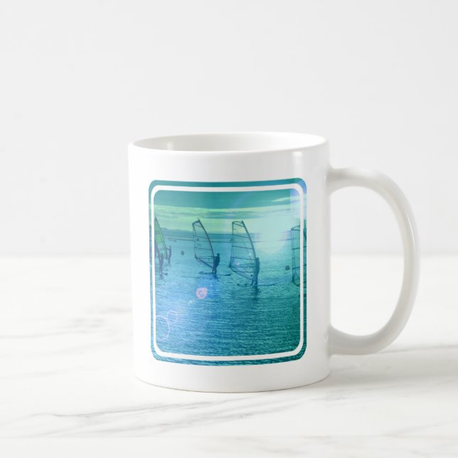 Windsurfing Entwurfs-Kaffee-Tasse Tasse (Rechts)