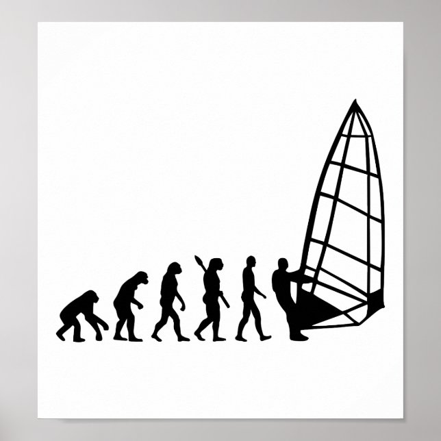 Windsurfing-Evolution Poster (Vorne)