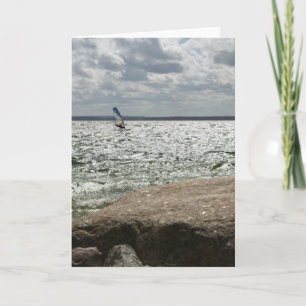 Windsurfing - Greeting Card Karte