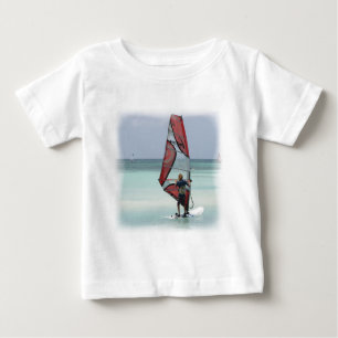 Windsurfing Horizont-Säuglings-lange Hülse Baby T-shirt