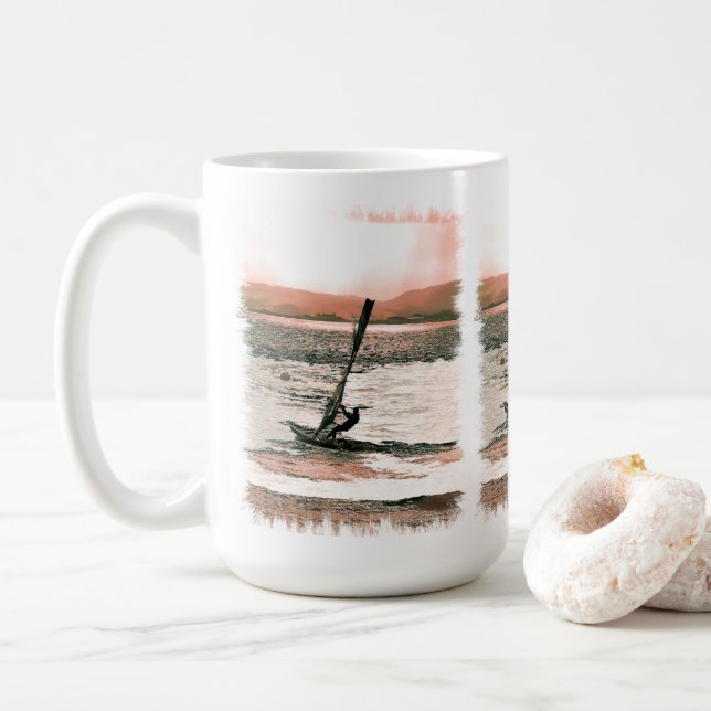 WINDSURFING KAFFEE TASSE (Mit Donut)