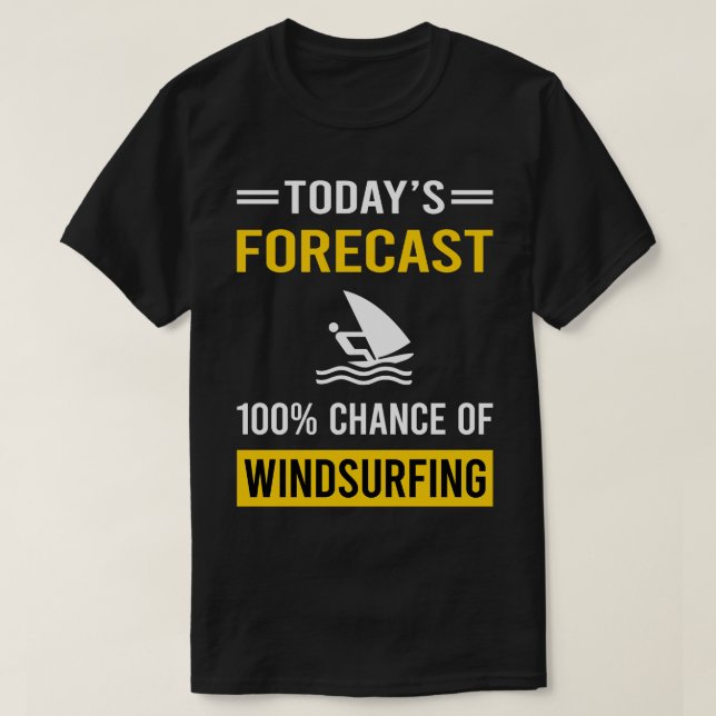 Windsurfing Windsurf Windsurfer heute T-Shirt (Design vorne)