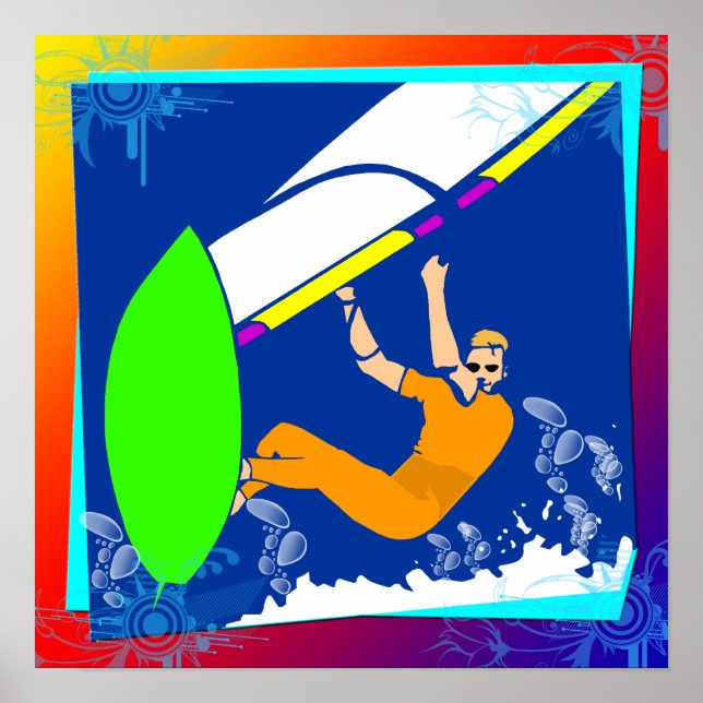 Windsurfposter Poster (Vorne)