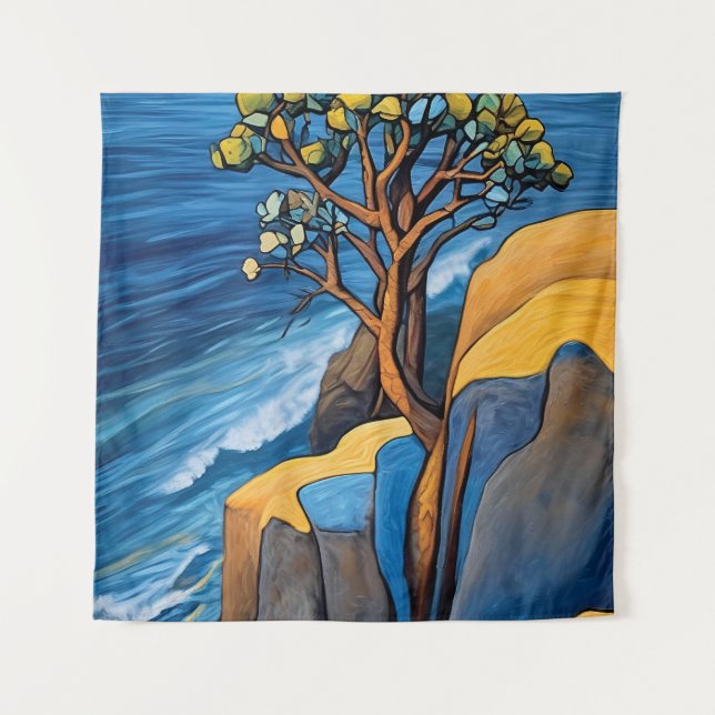 WindSwept Serenity Wandteppich (Vorderseite)